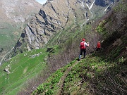 Scendiamo all'Alpe Campo